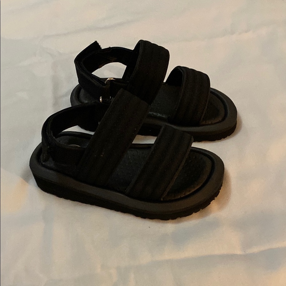 Kids Black Sandals